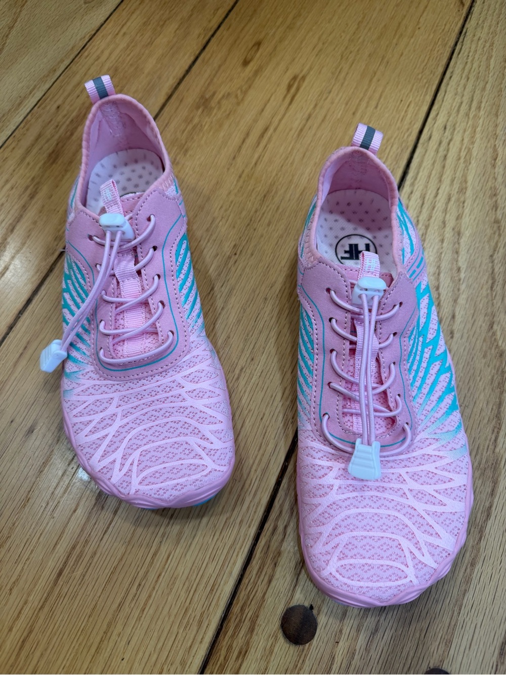 Women’s ' Pink Athletic Sneakers with Aqua Accent Panels